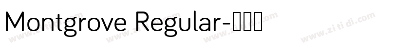 Montgrove Regular字体转换